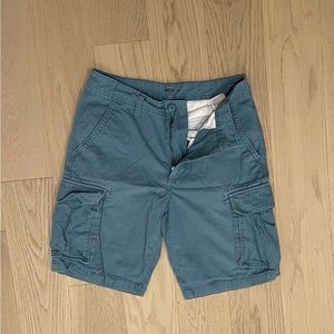 Streetstyle Blue Low-Waisted Baggy Shorts Vintage Style